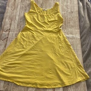 Casual Skater Dress. Fits loose at the waist/hips & more snug at the top.